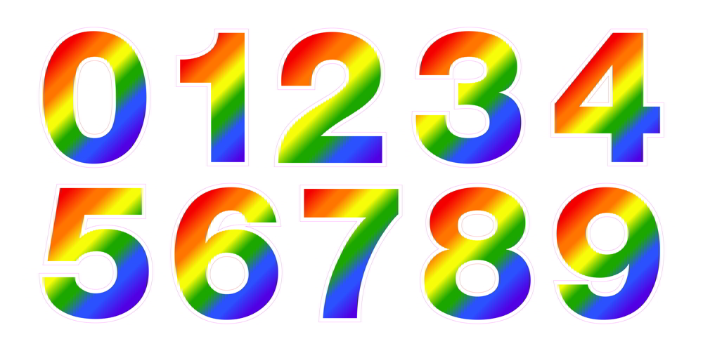 Rainbow Numbers Template