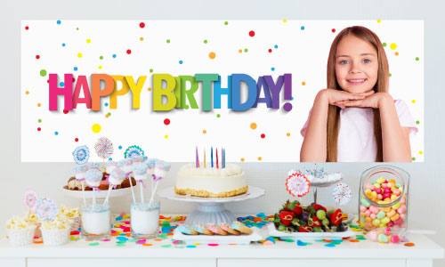 Birthday Sticker Banner | Banners.com