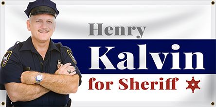 Sheriff Election Banner Example | Banners.com