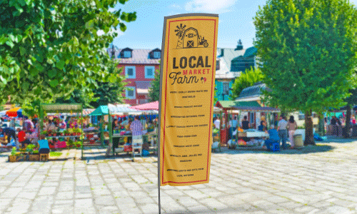 Farmer's Market Rectangle Flags | Banners.com